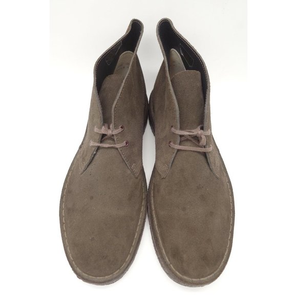 Clarks Originals Brown Lace Up Chukka Ankle Boots Men\'s RIGHT 10.5 M / LEFT 11 M